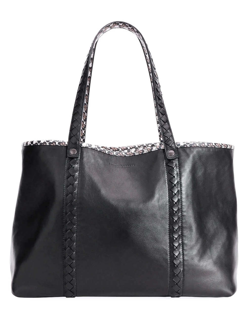 Bottega Veneta Black Leather Butterfly Medium Reversible Tote Bag - Picture 2 of 12